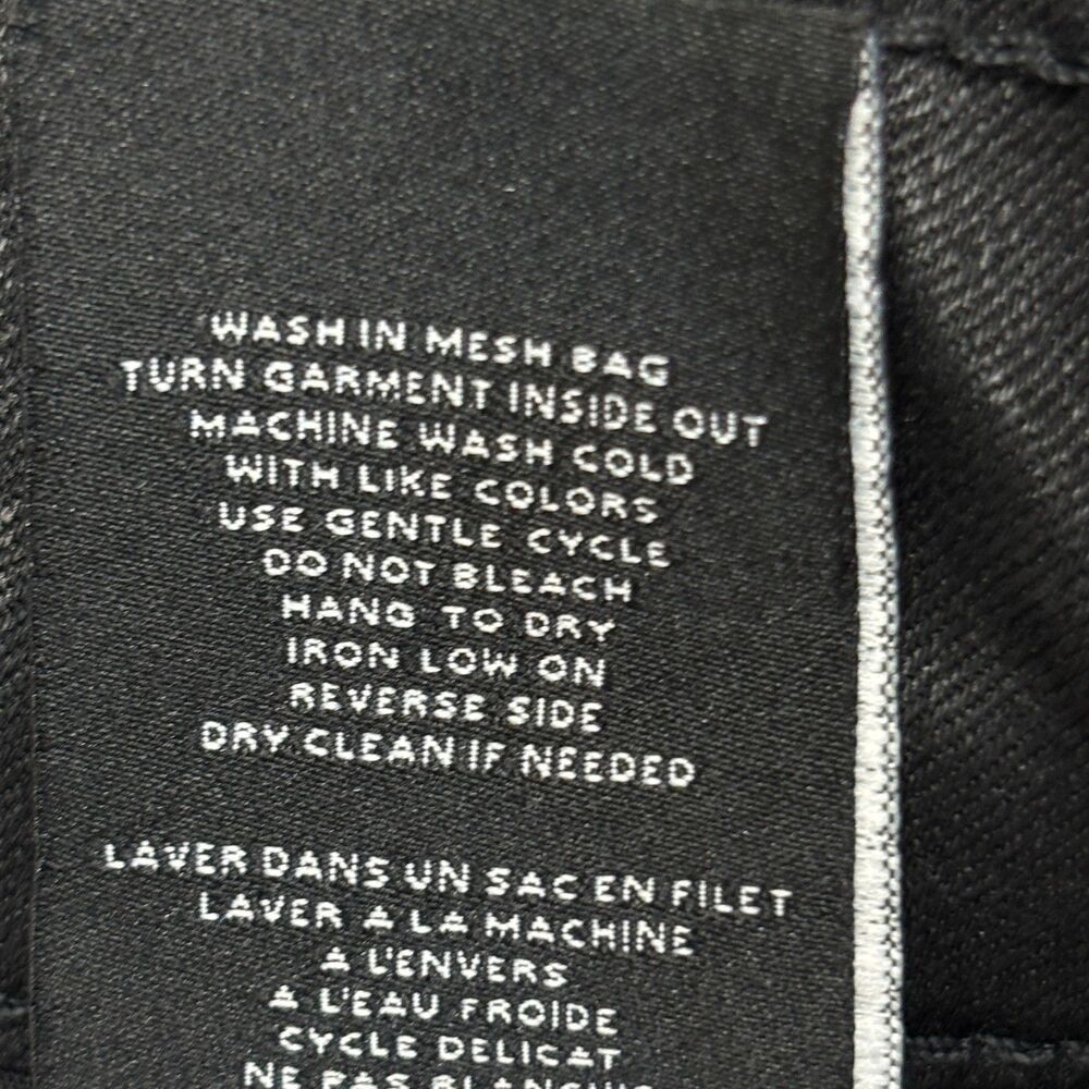 OAT New York Women Wide Leg Jeans Size 8/29 Black Denim D015 -15 - Picture 13 of 16